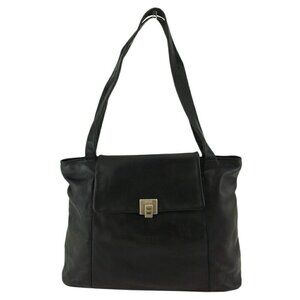 BREE Tote Bag logo Leather Authentic USED B1220